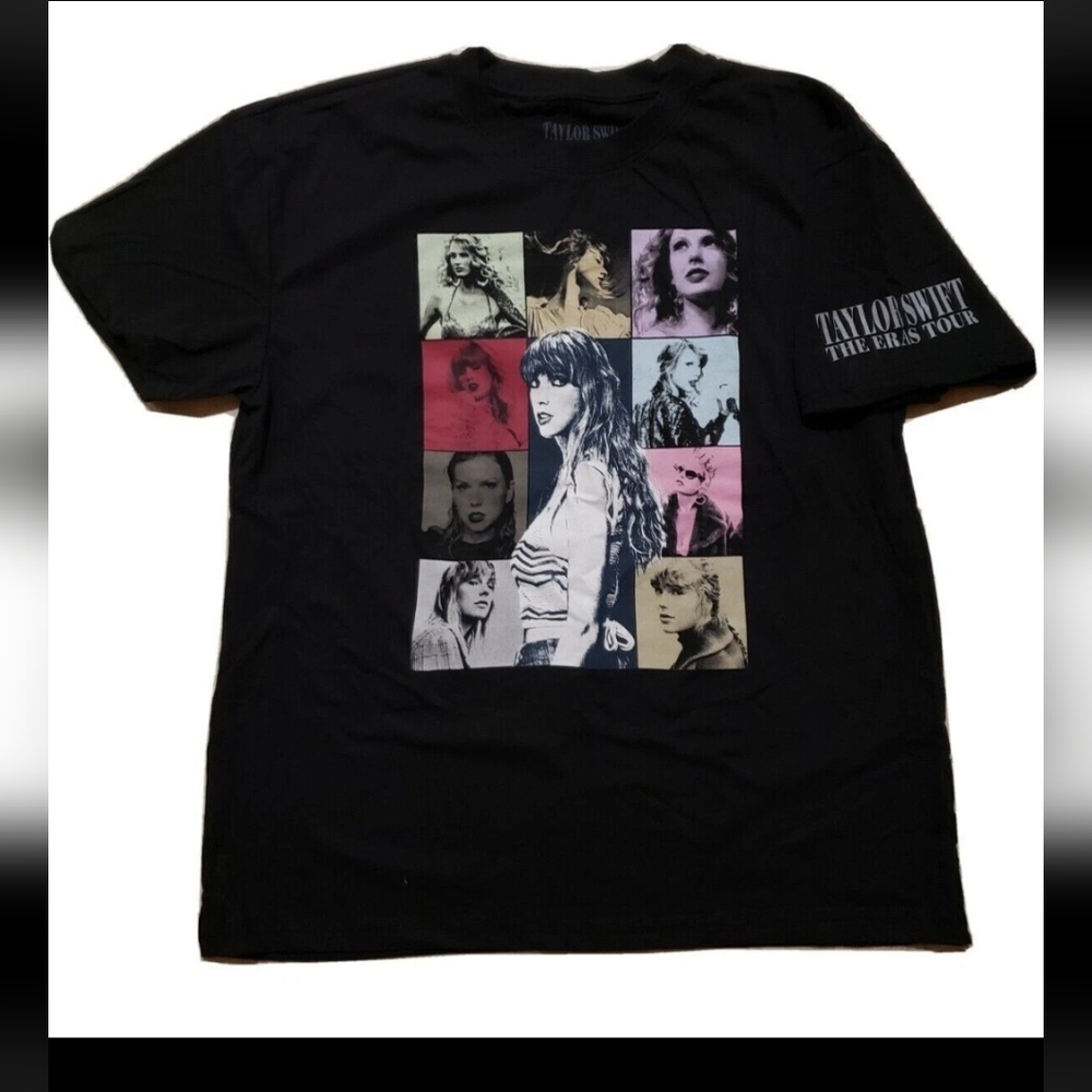 "Taylor Swift The Eras Tour"  Licensed Black Concert T-shirt Size 2XL NWT